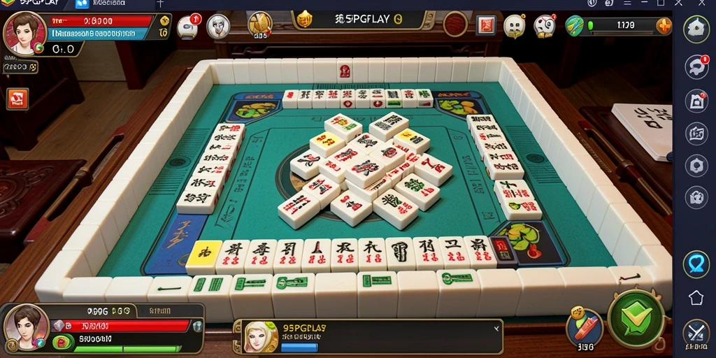 Tampilan gameplay seru dalam 95PGPLAY dengan desain Mahjong yang memukau.