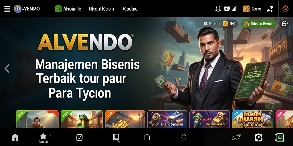 Gameplay Tycoon yang seru dan menantang di ALVENDO.