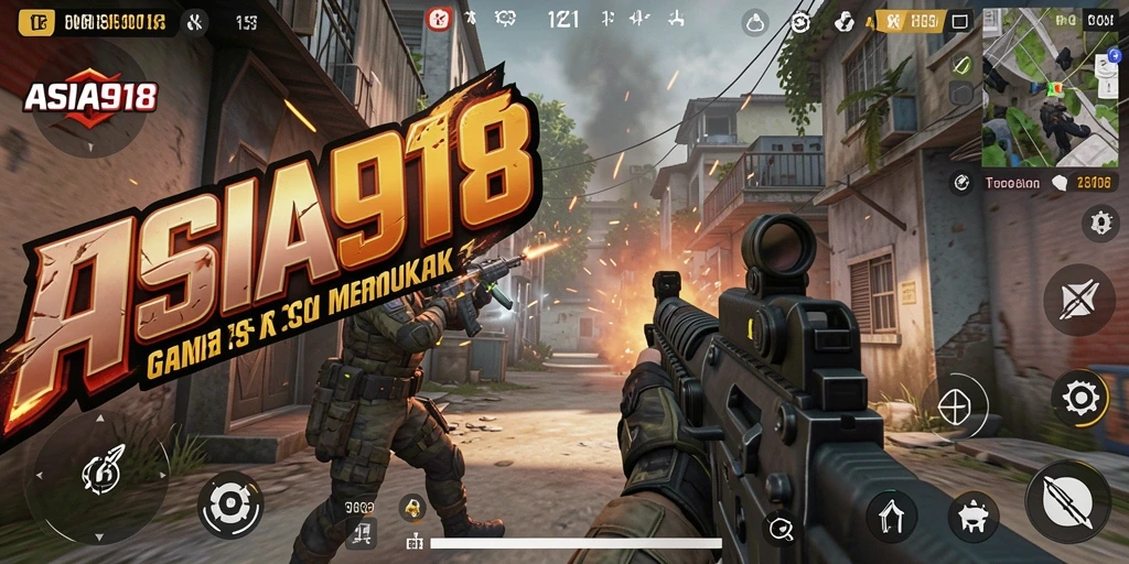Screenshot gameplay ASIA918 yang memukau dan penuh aksi FPS.