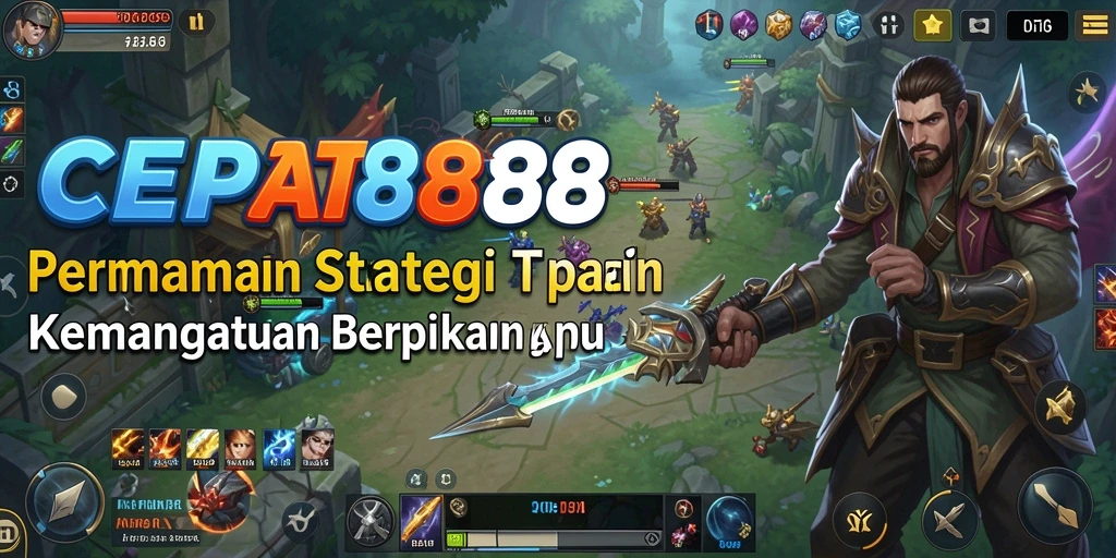 Tangkapan layar utama CEPAT88 menampilkan aksi strategi yang mendebarkan.