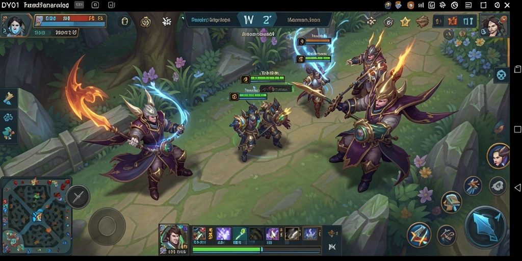 Tangkapan layar menunjukkan aksi gameplay dinamis dalam DY01.