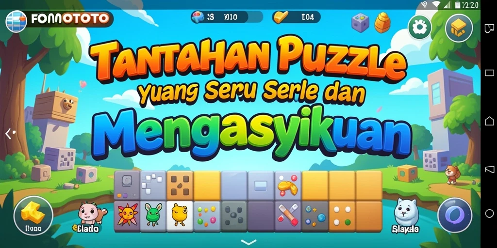 Tampilan gameplay FOMOTOTO yang menarik dan penuh tantangan.