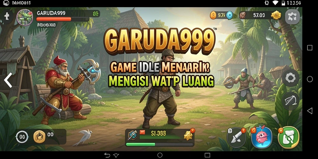 Tampilan gameplay menarik dalam game Idle GARUDA999.