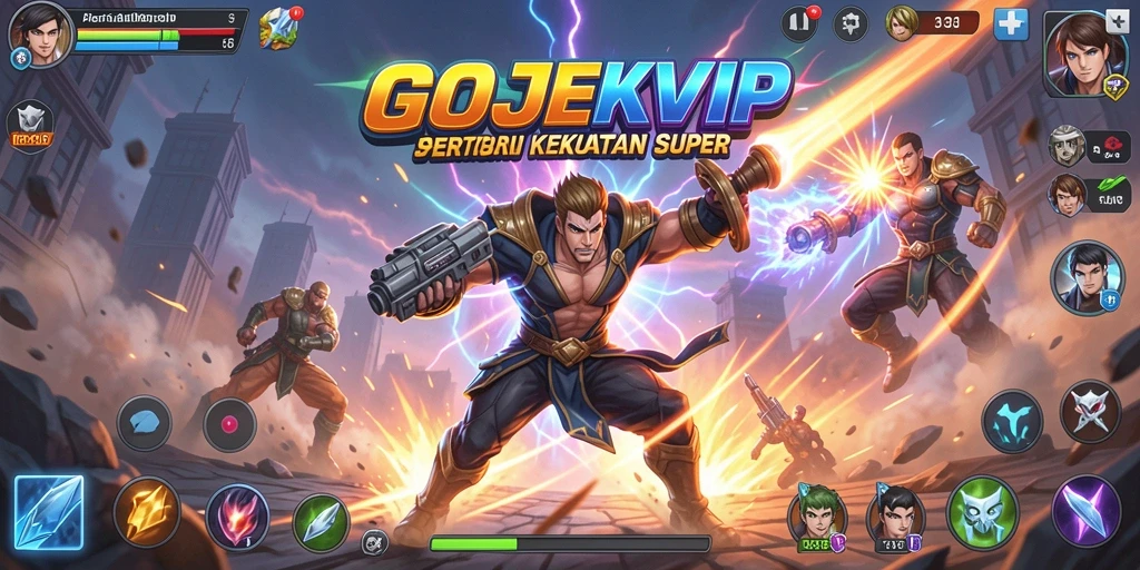 Tampilan seru dari pertarungan di GOJEKVIP.