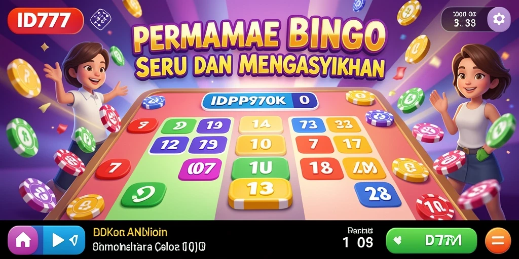 Tampak gameplay seru dari ID777 dengan pemain aktif dan suasana Bingo yang meriah.