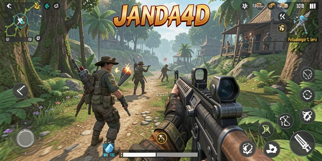 Tampilan gameplay JANDA4D yang seru dan mendebarkan.