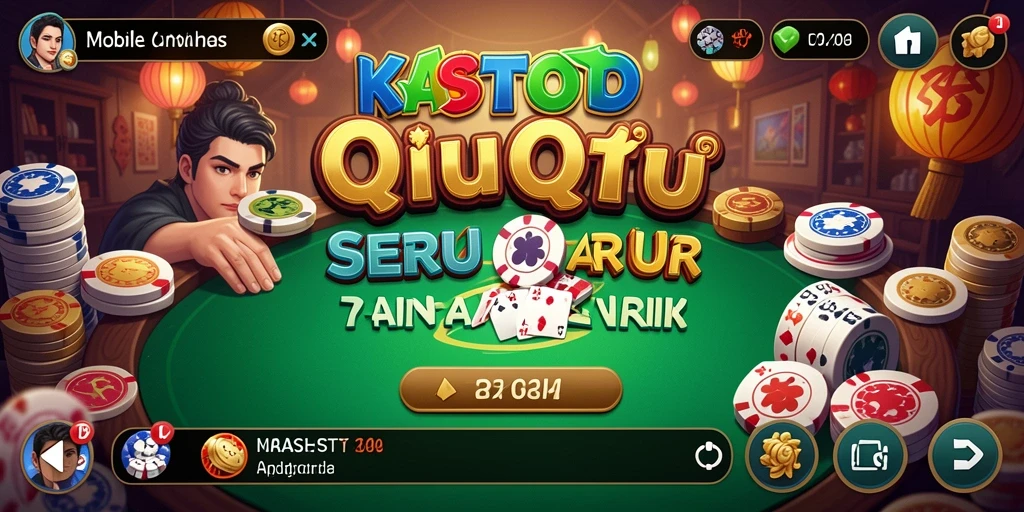 Screenshot gameplay KASTOTO yang menampilkan aksi QiuQiu seru