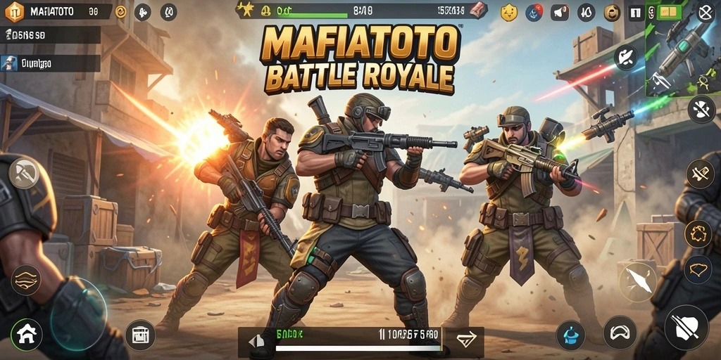 Gameplay seru MAFIATOTO di arena Battle Royale.