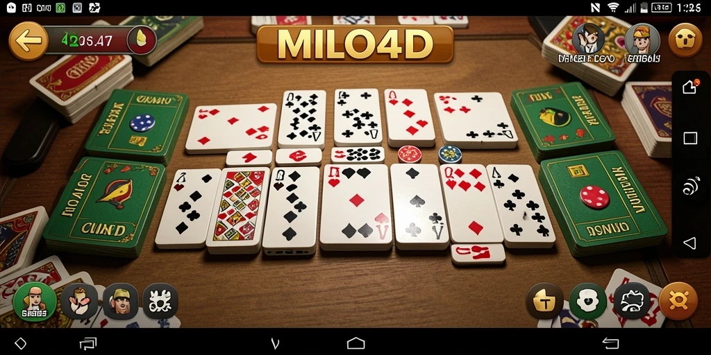 Tampilan seru gameplay Domino di MILO4D