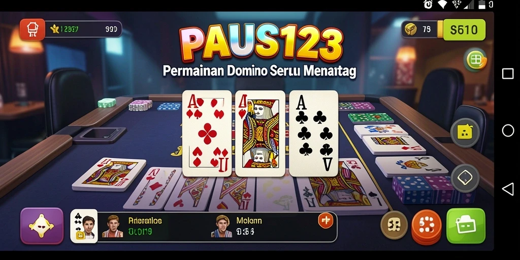 Tampilan gameplay seru dalam PAUS123 menunjukkan strategi permainan Domino yang menarik.