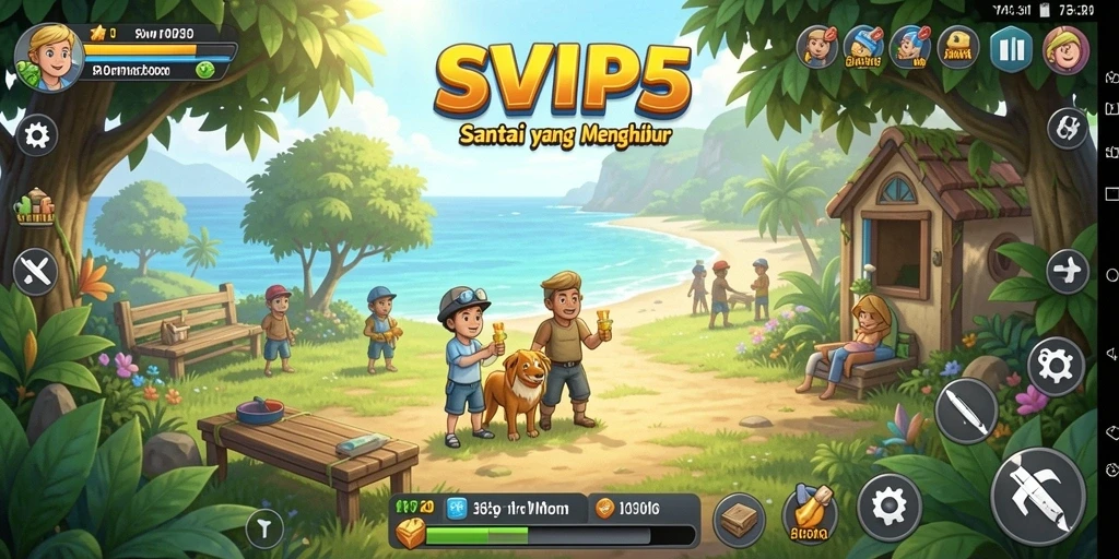 Tampilan gameplay SVIP5 yang menenangkan dan menarik.