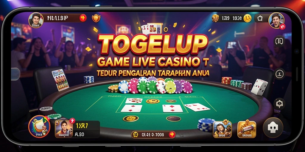 Tampilan gameplay Live Casino yang mengasyikkan di TOGELUP.