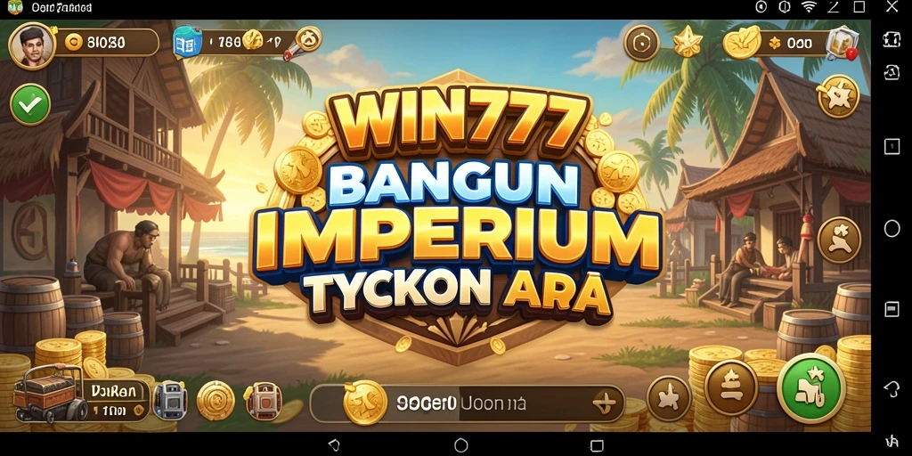 Tangkapan layar gameplay WIN777 menampilkan pengelolaan bisnis Tycoon yang menarik.