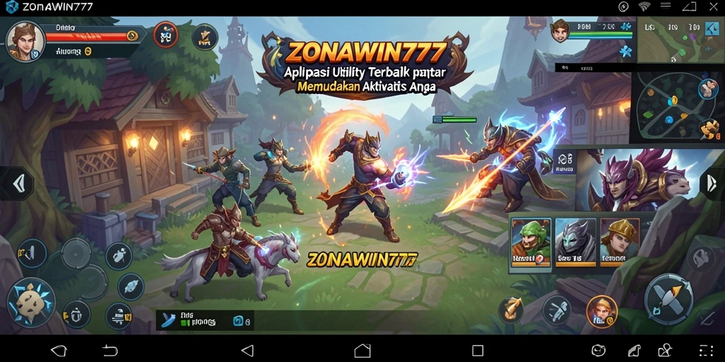 Screenshot utama ZONAWIN777 menampilkan tampilan antarmuka aplikasi Utility.